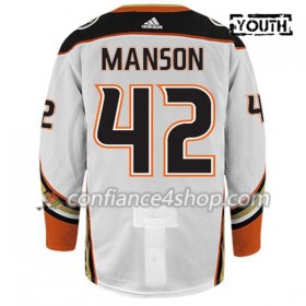 Adidas Maillot de Hockey Anaheim Ducks JOSH MANSON 42 Blanc Authentic - Enfant